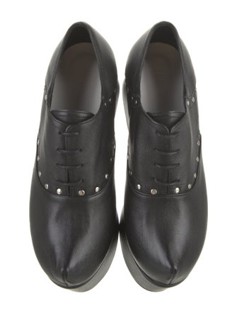 Flat Apartment Leather Studded Accents Mules