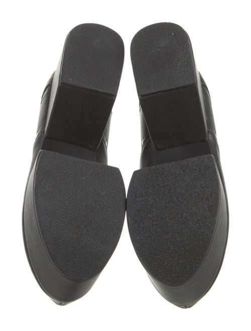 Flat Apartment Leather Studded Accents Mules