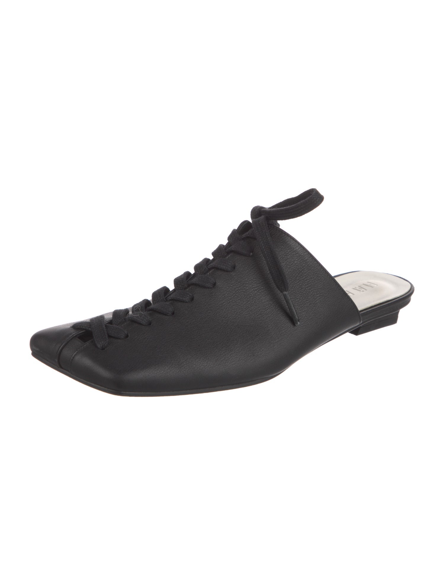 Flat Apartment Leather Mules