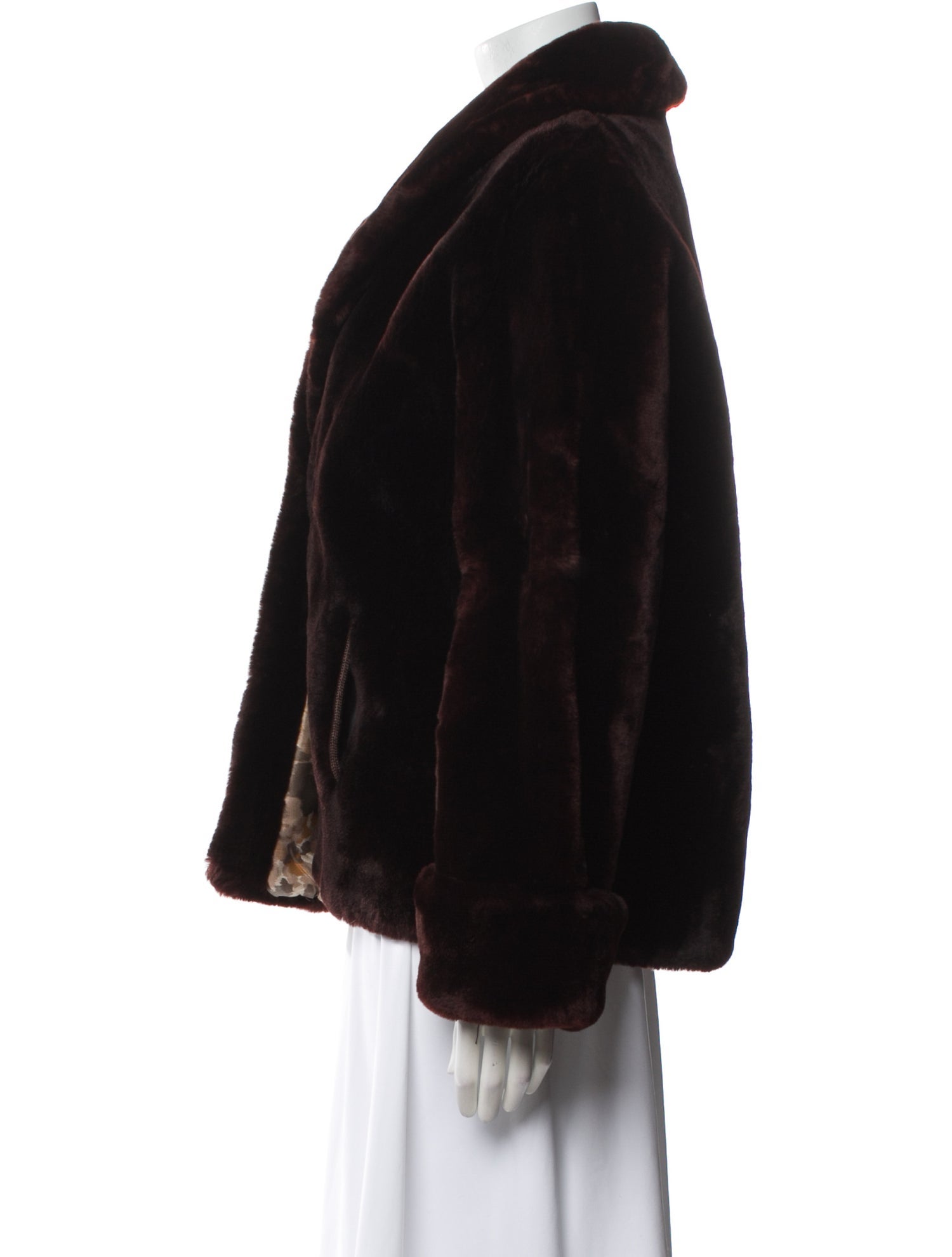 FUR LABEL AUTHORITY Faux Fur Jacket