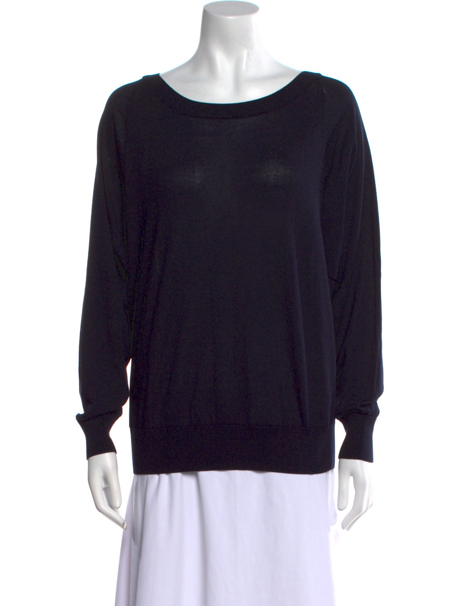 Falconeri Silk Bateau Neckline Sweatshirt