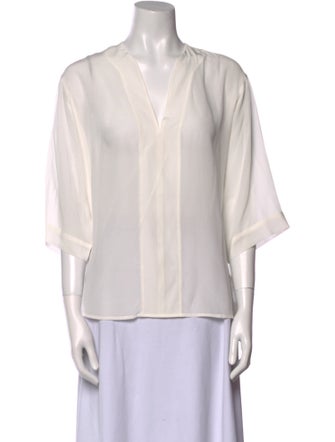 Falconeri Silk V-Neck Blouse