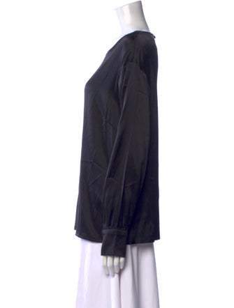 Falconeri Silk Scoop Neck Blouse