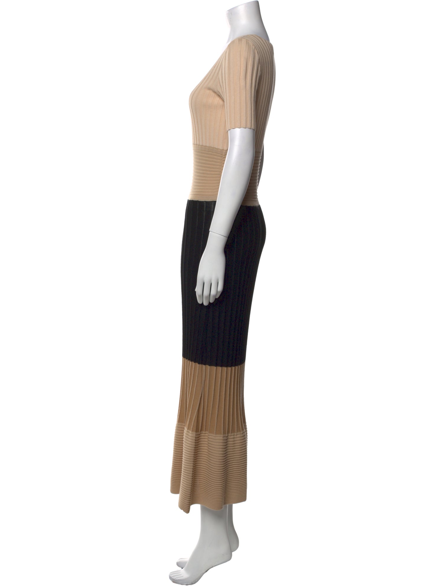 Falconeri Colorblock Pattern Long Dress