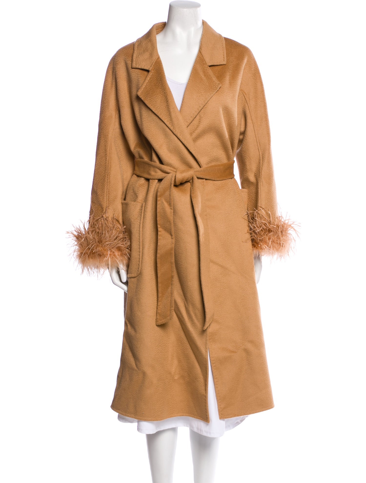 Flonaked Wool Trench Coat