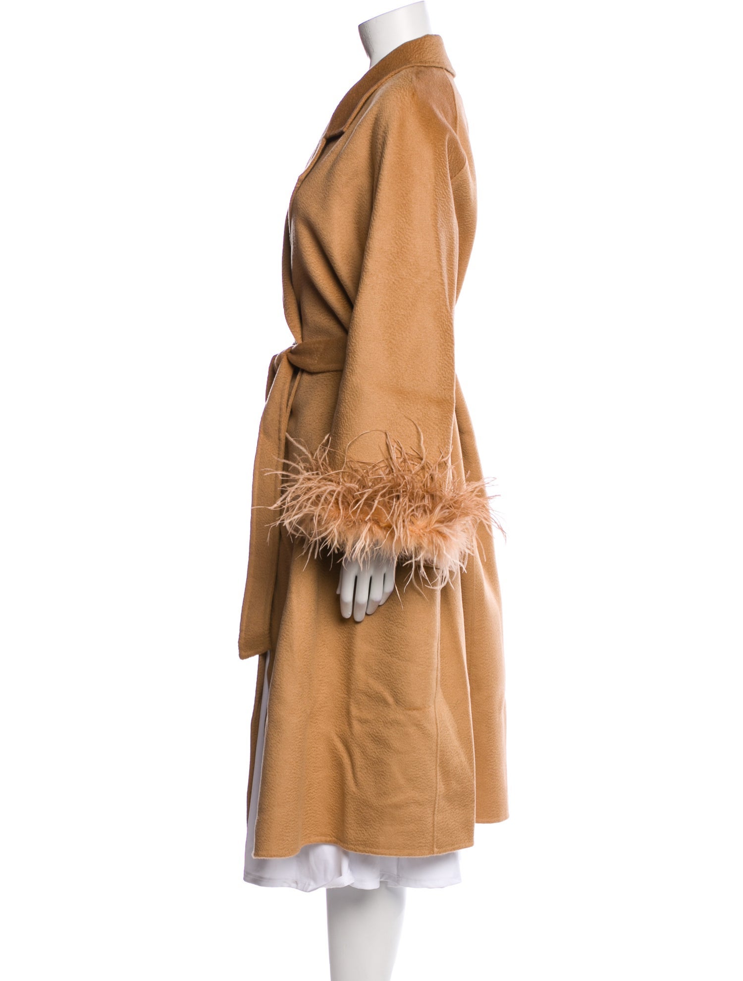 Flonaked Wool Trench Coat