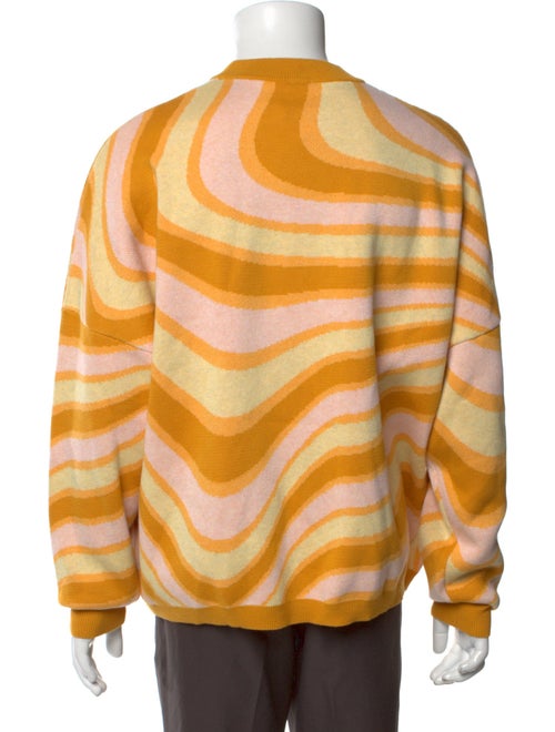 FLAN Labs Striped Mock Neck Pullover
