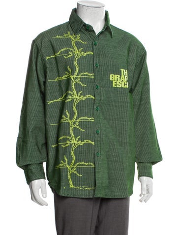 Flan Labs Casual Shirts Printed Long Sleeve Shirt L