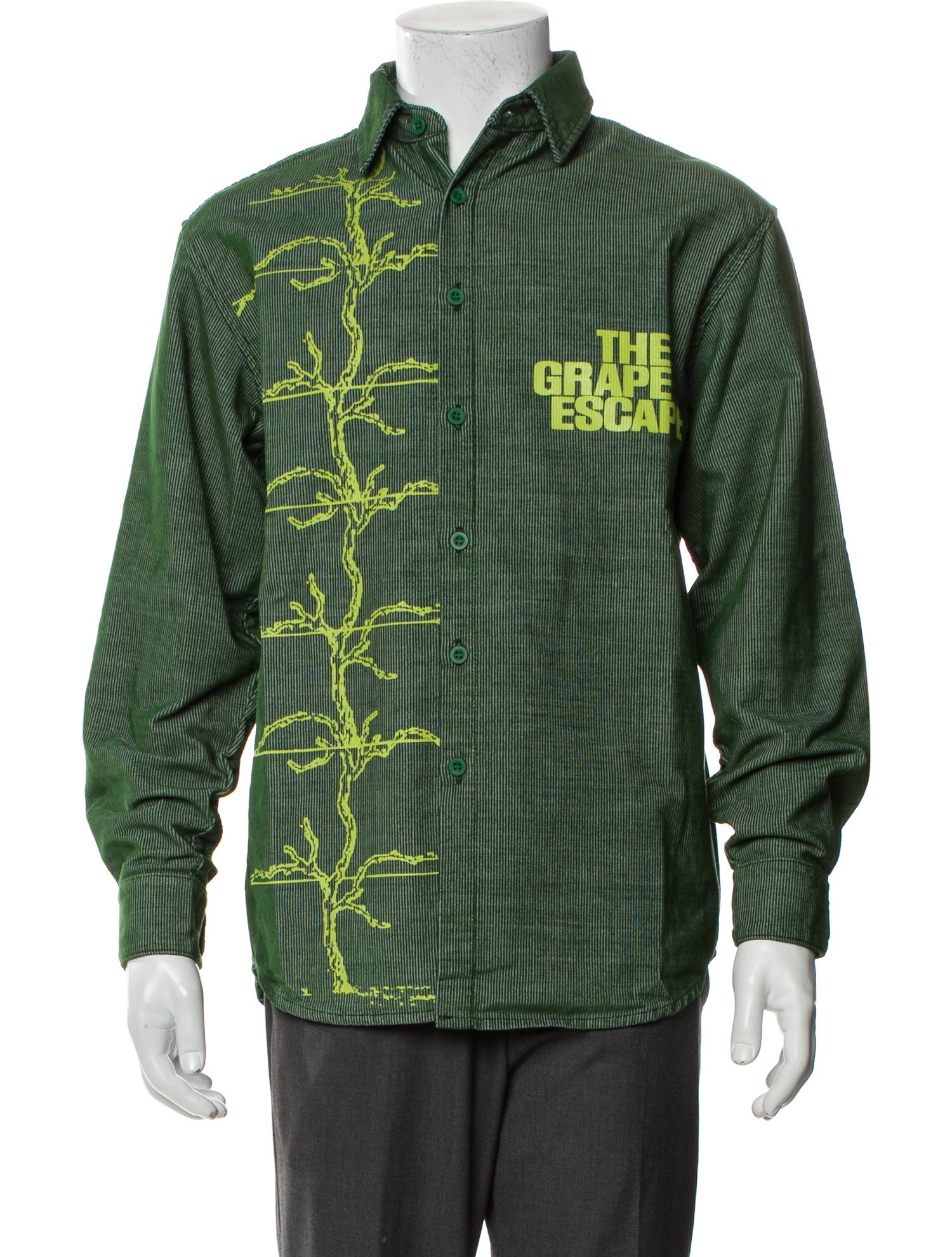 FLAN Labs Striped Long Sleeve Denim Shirt w/ Tags