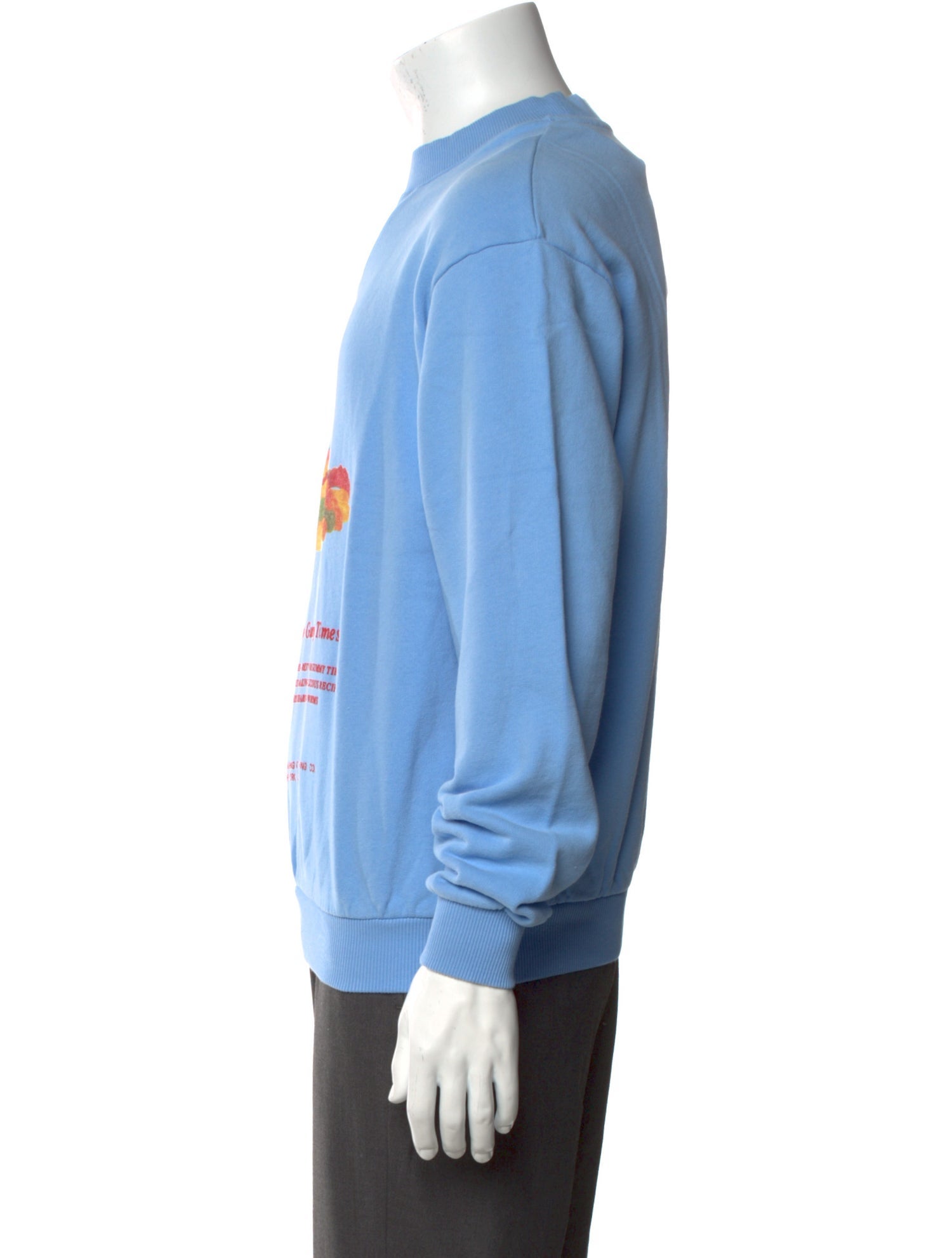 FLAN Labs Graphic Print Crew Neck Sweatshirt