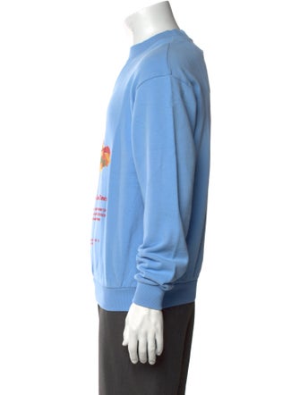 FLAN Labs Graphic Print Crew Neck Sweatshirt