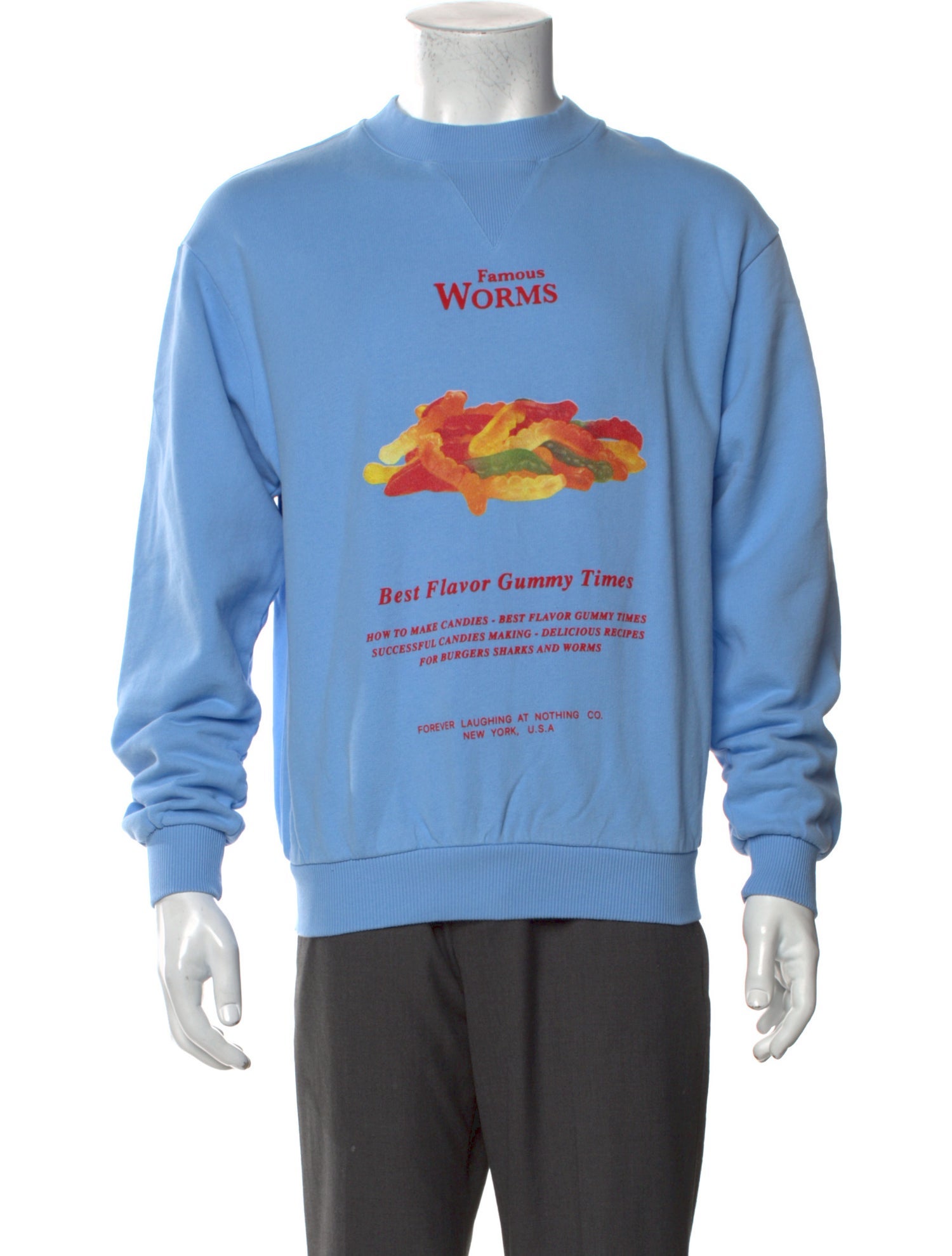 FLAN Labs Graphic Print Crew Neck Sweatshirt w/ Tags