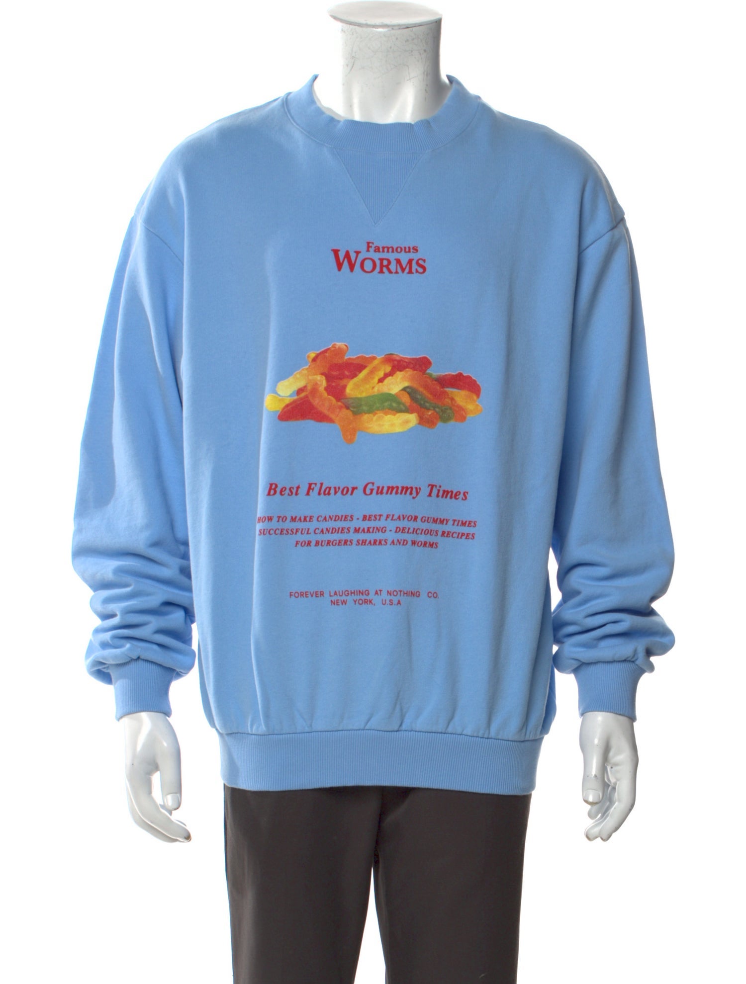 FLAN Labs Graphic Print Crew Neck Sweatshirt w/ Tags