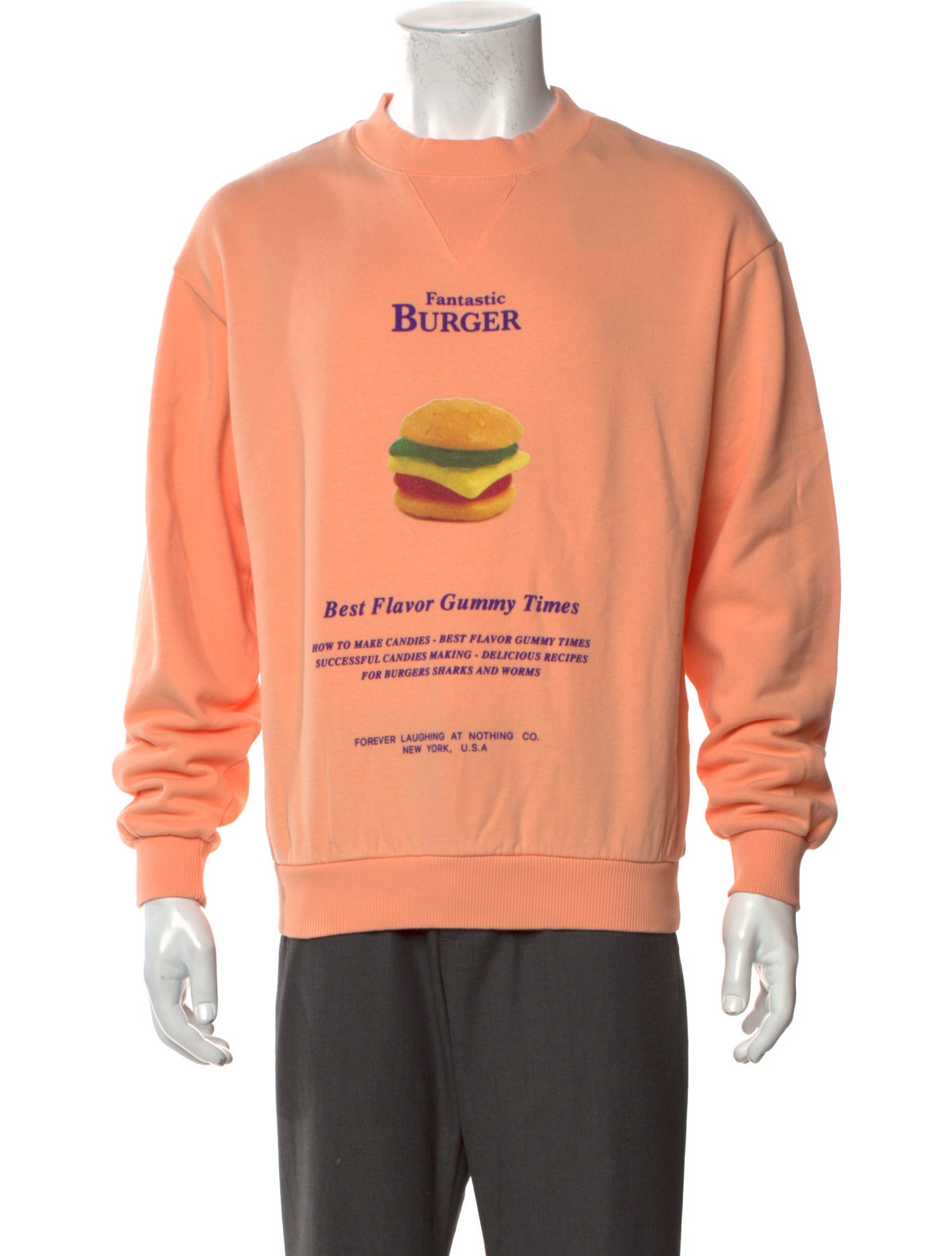 FLAN Labs Graphic Print Crew Neck Sweatshirt w/ Tags