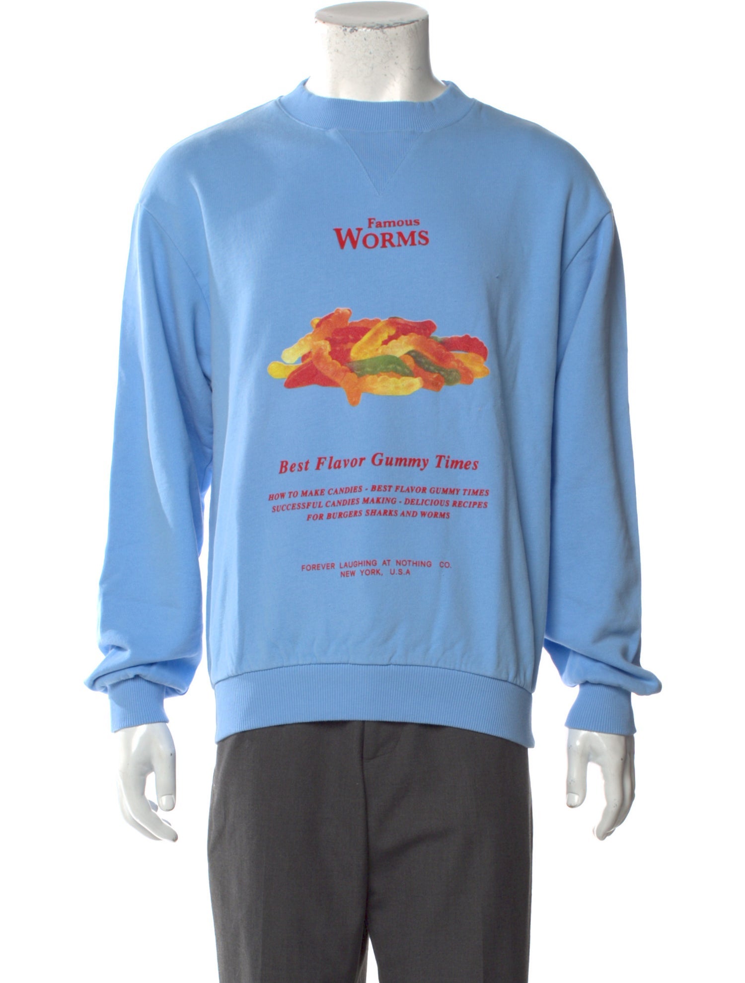 FLAN Labs Graphic Print Crew Neck Sweatshirt w/ Tags