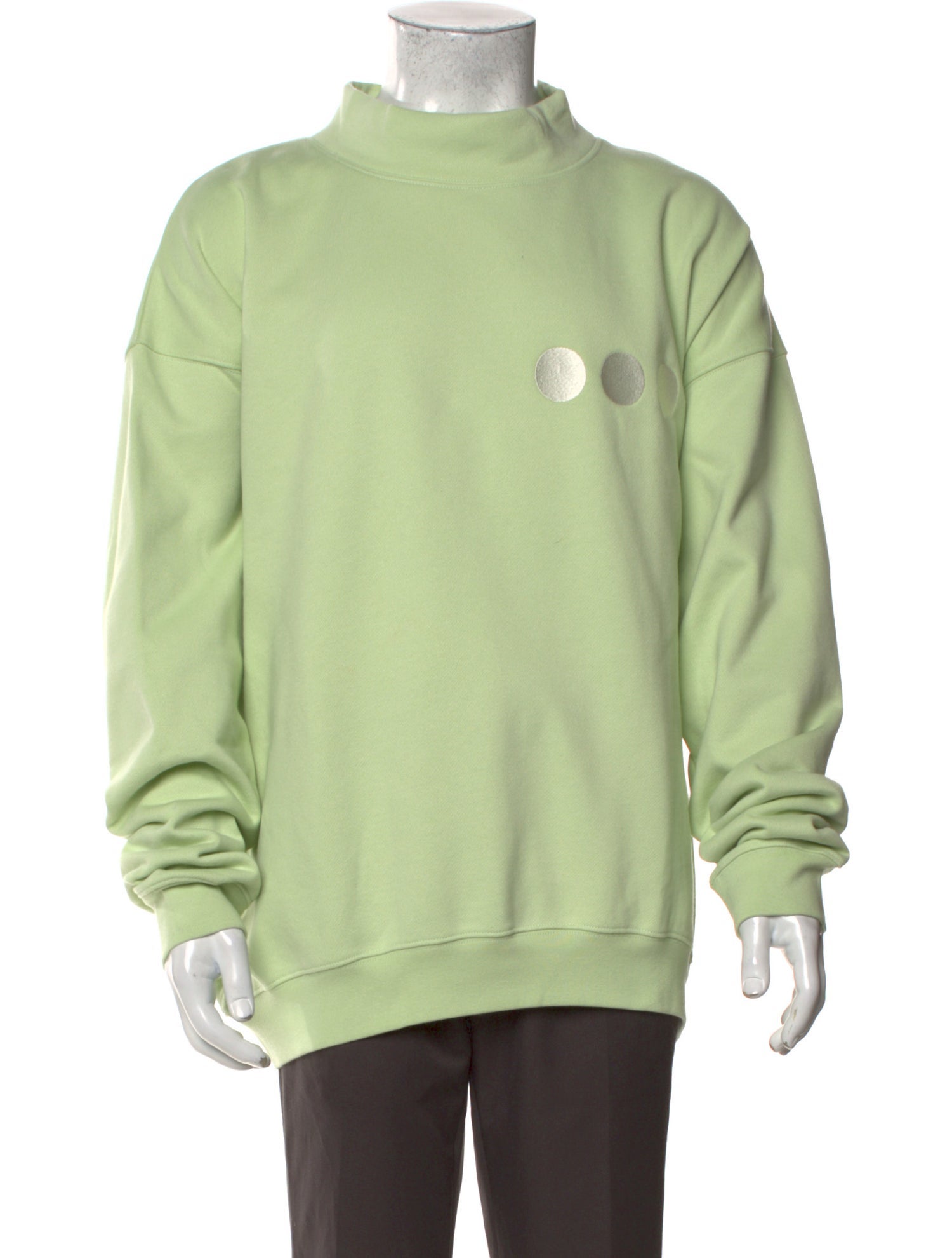 FLAN Labs Mock Neck Long Sleeve Sweatshirt