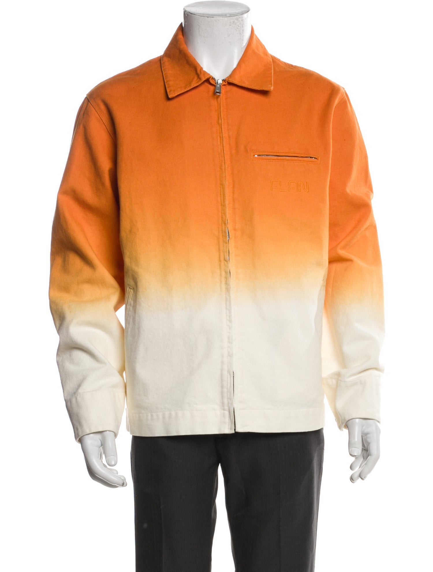 FLAN Labs Colorblock Pattern Coat