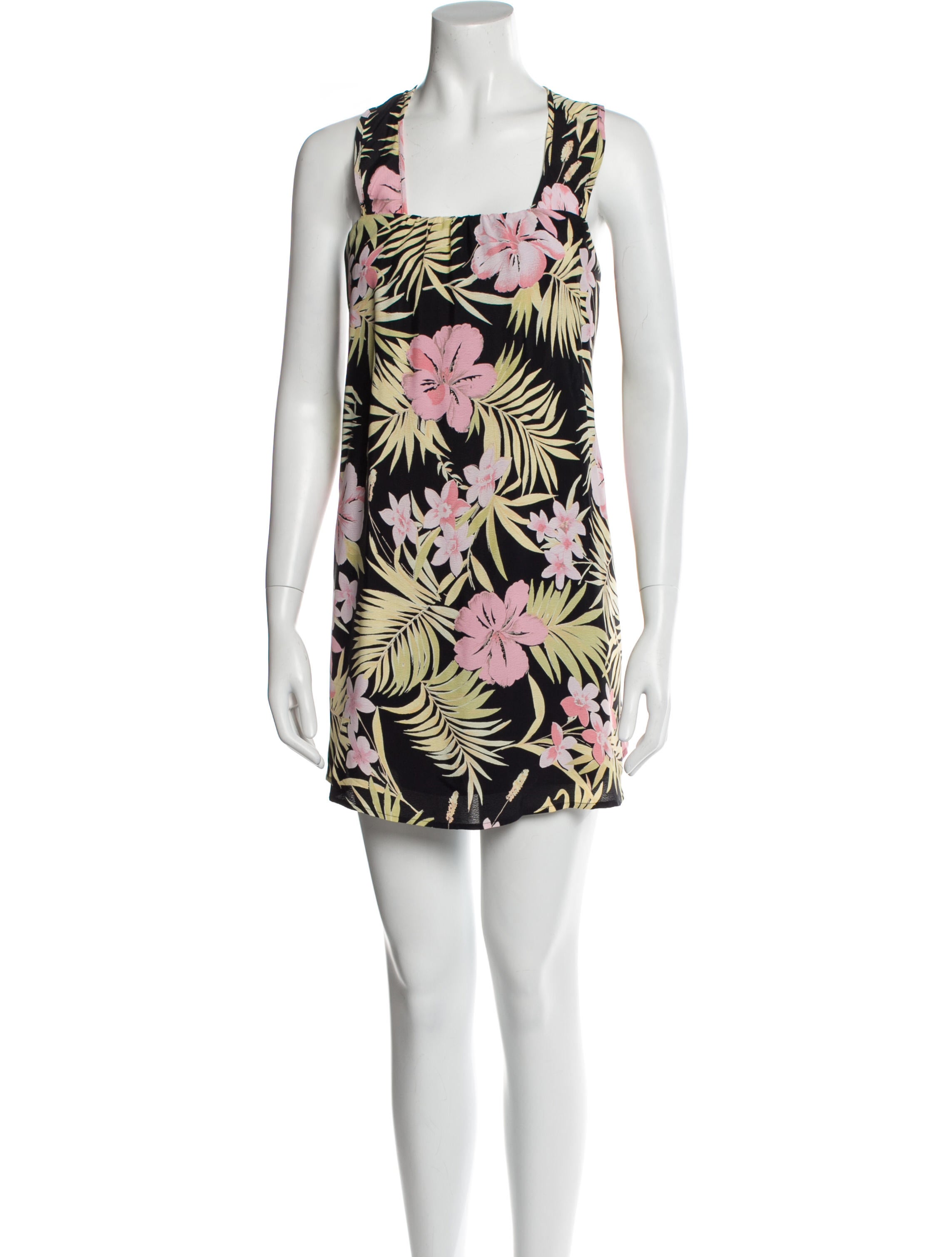 For Love & Lemons Floral Print Mini Dress