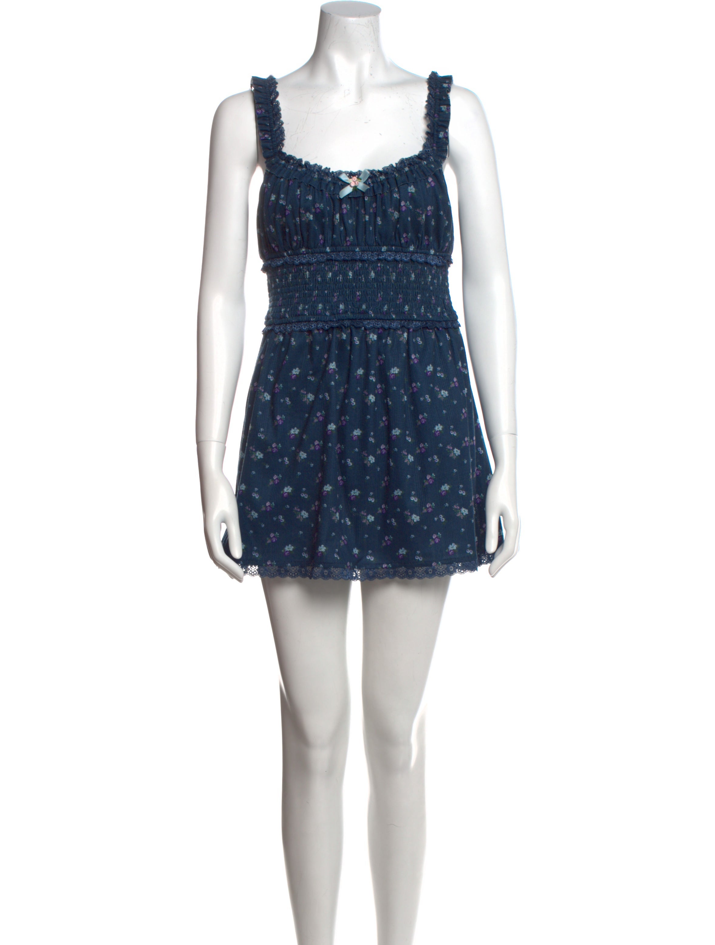For Love & Lemons Floral Print Mini Dress - Blue Dresses, Clothing - WFLLE46197 | The RealReal For Love & Lemons Floral Print Mini Dress - Blue Dresses, Clothing - WFLLE46197 | The RealReal