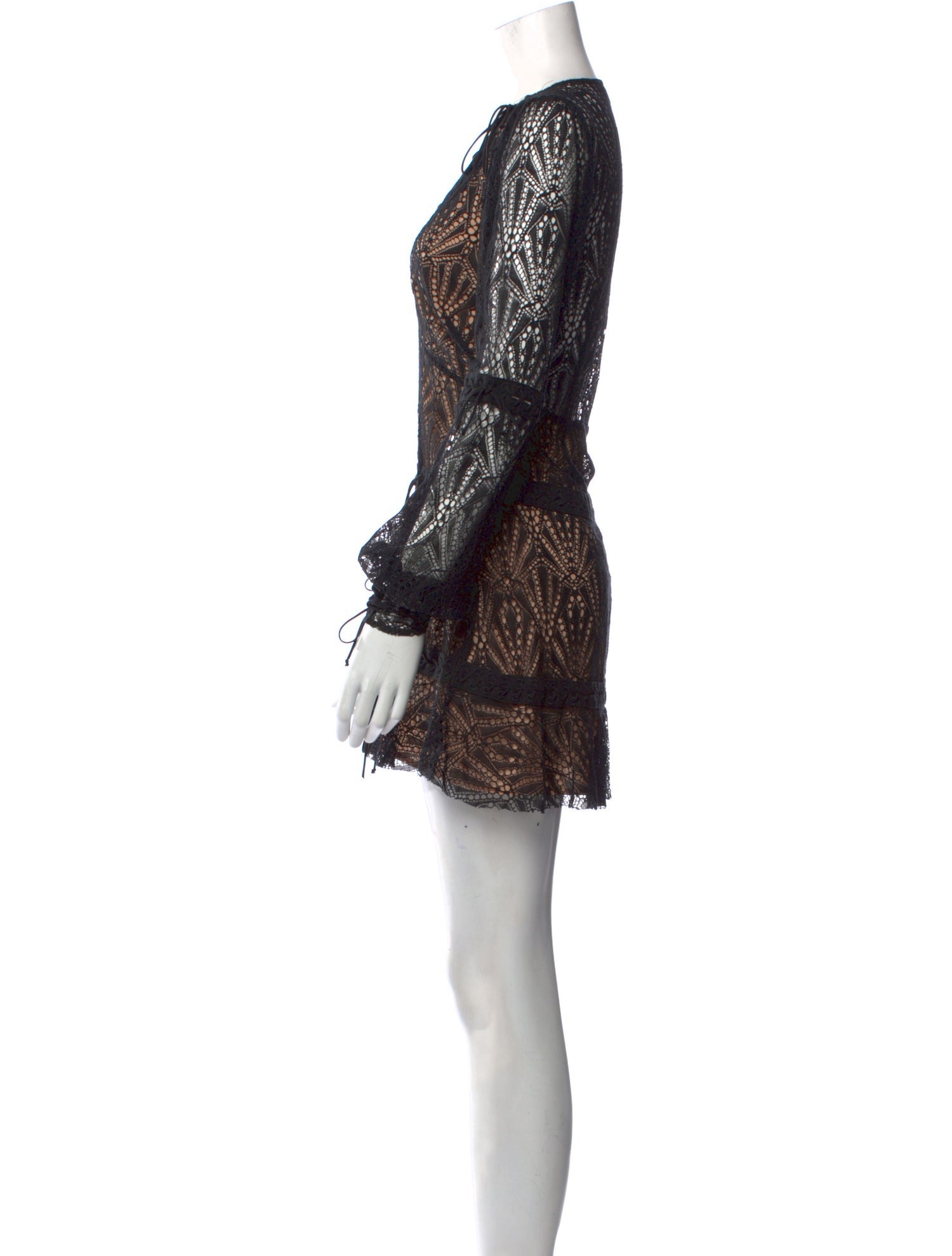 gray long sleeve dress outfit Oh Polly long sleeve bodycon hot fix embellished maxi dress in brown main image 0