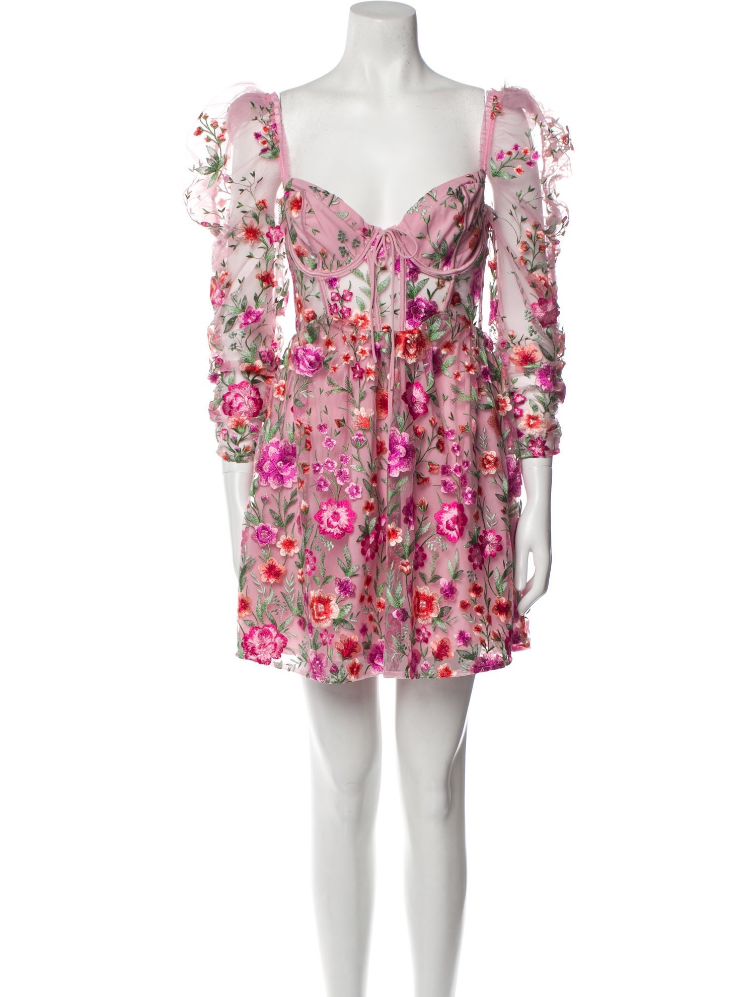 For Love & Lemons Floral Print Mini Dress w/ Tags Pink Dresses