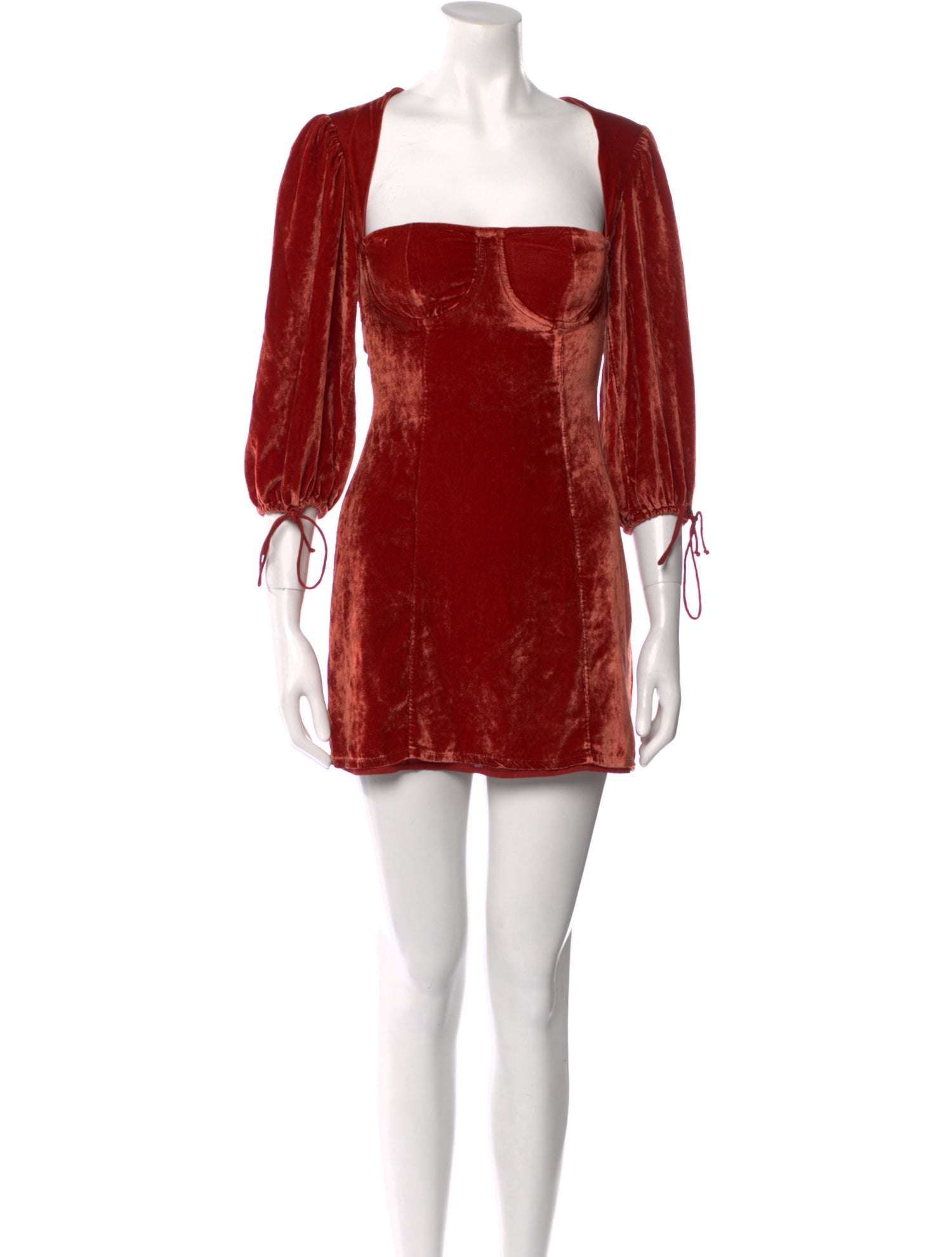 For Love & Lemons Square Neckline Mini Dress