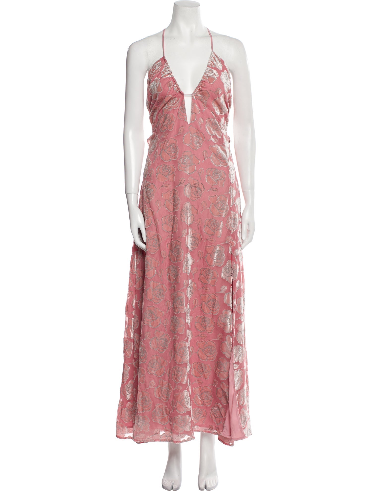 For Love & Lemons Floral Print Long Dress