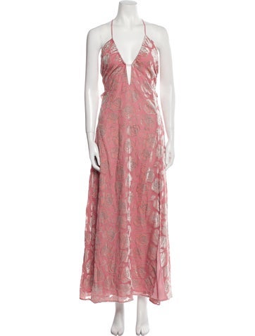 For Love & Lemons Dresses Floral Print Long Dress S