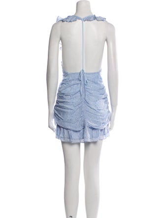 For Love & Lemons V-Neck Mini Dress