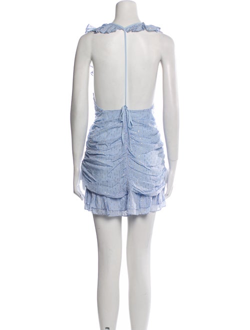 For Love & Lemons V-Neck Mini Dress