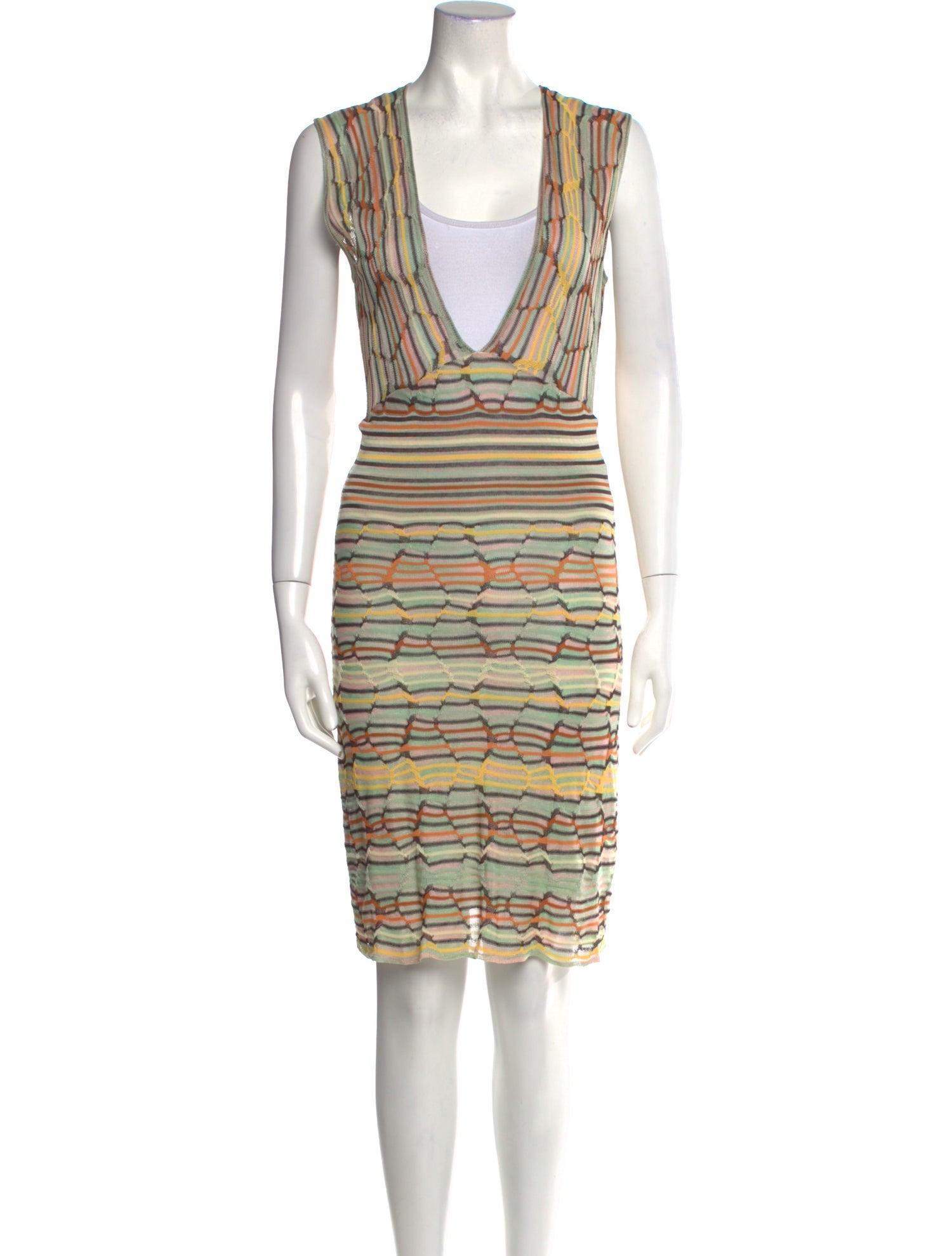 For Love & Lemons Striped Long Dress