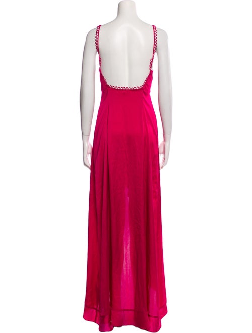 For Love & Lemons Plunge Neckline Long Dress