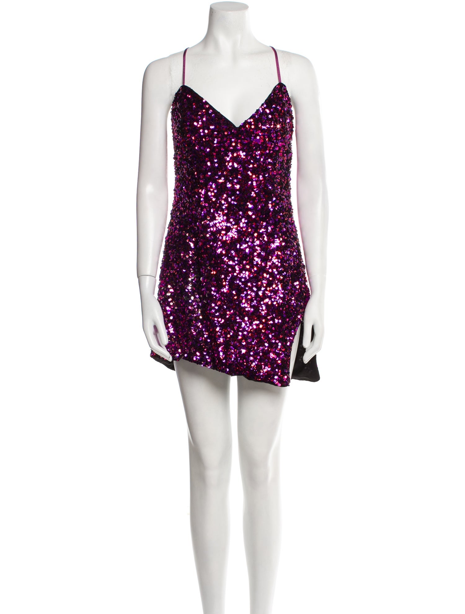 For Love & Lemons V-Neck Mini Dress