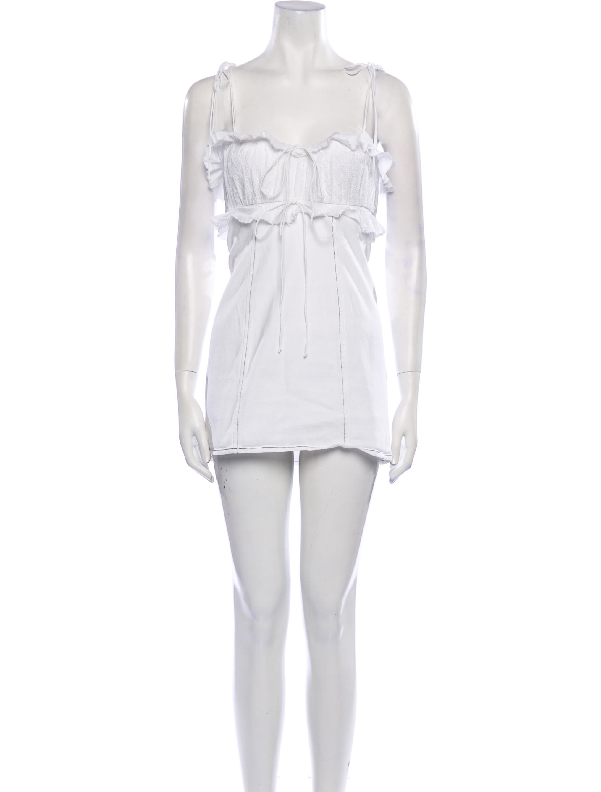 For Love & Lemons Square Neckline Mini Dress