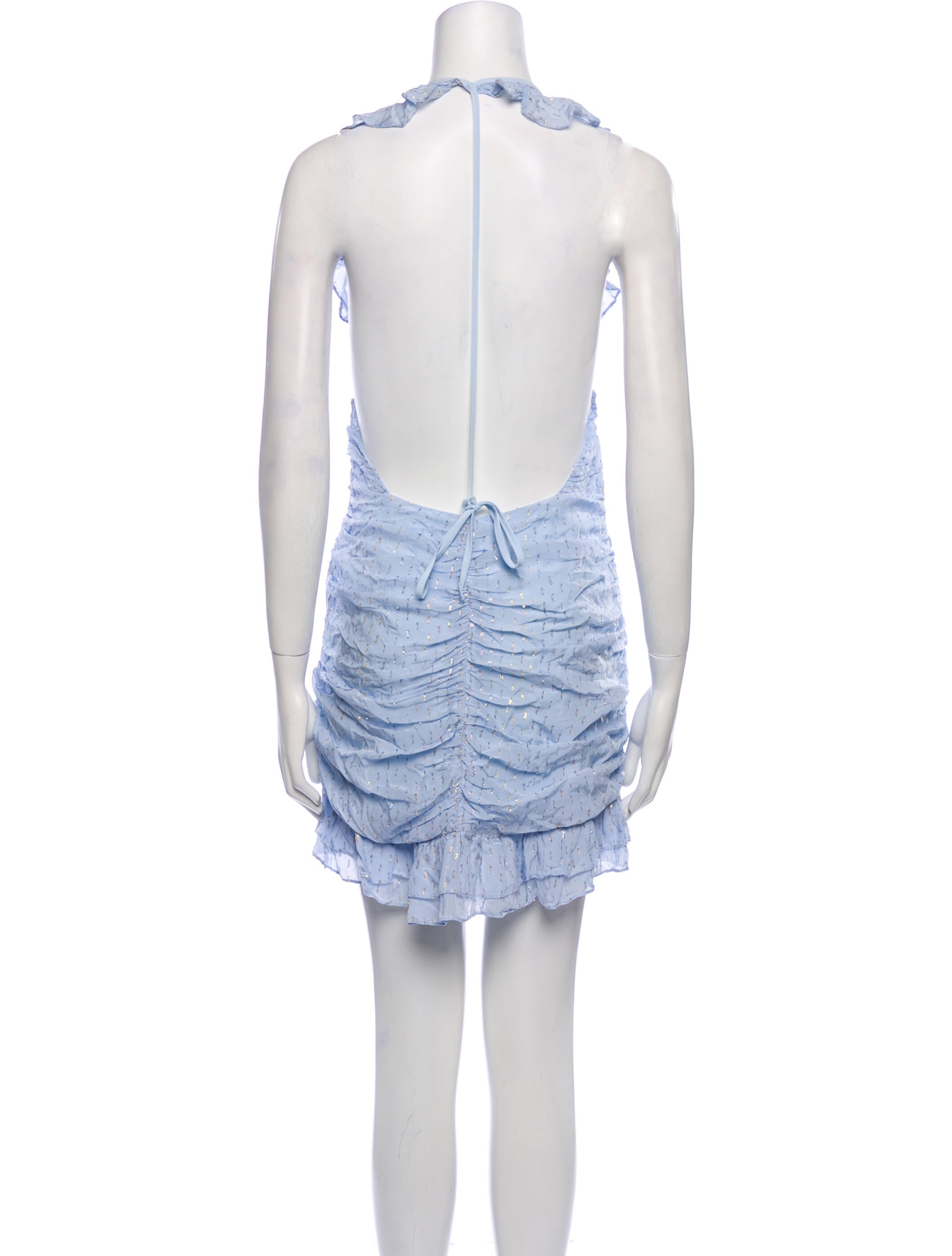For Love & Lemons Plunge Neckline Mini Dress - Blue Dresses, Clothing - WFLLE54256 | The RealReal For Love & Lemons Plunge Neckline Mini Dress - Blue Dresses, Clothing - WFLLE54256 | The RealReal
