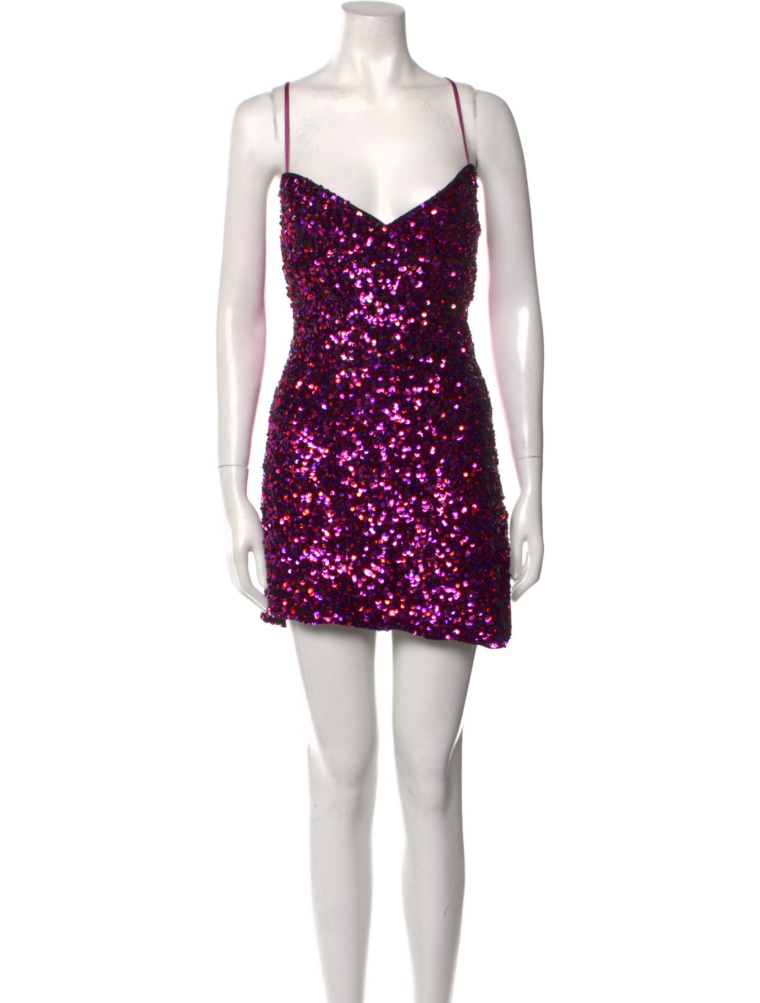 For Love & Lemons V-Neck Mini Dress