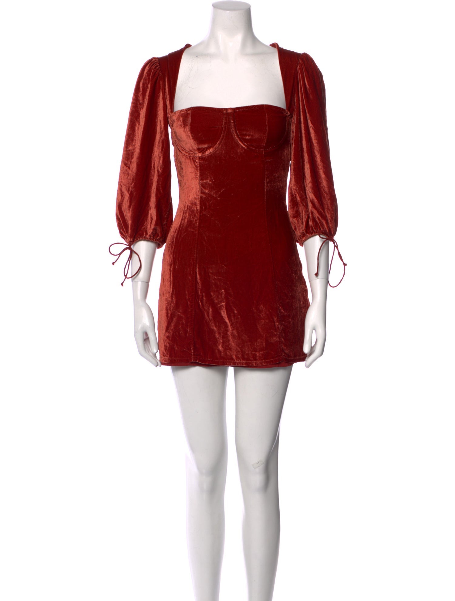 For Love & Lemons Square Neckline Mini Dress