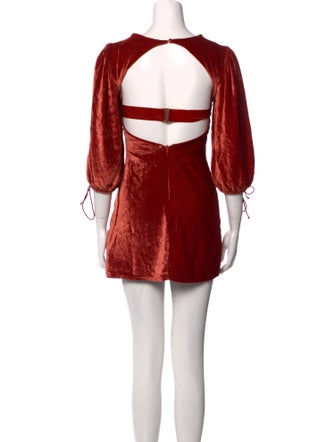 For Love & Lemons Square Neckline Mini Dress