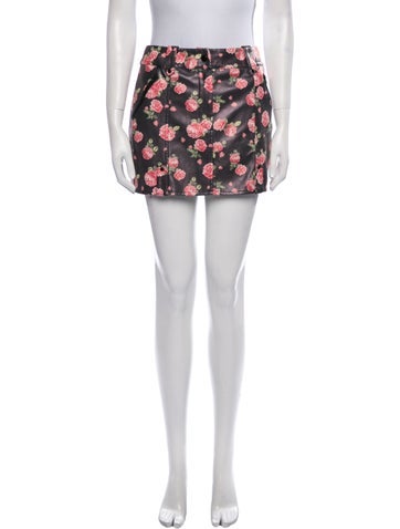 For Love & Lemons Skirts Floral Print Mini Skirt S