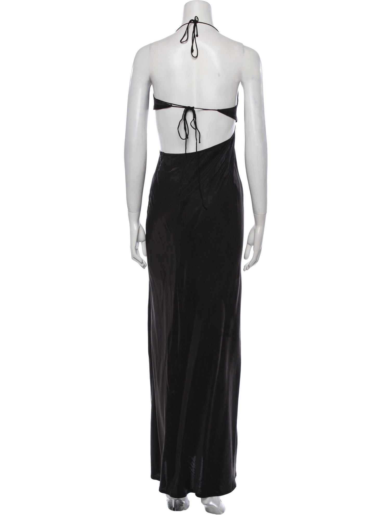 For Love & Lemons Halterneck Long Dress - Black Dresses, Clothing -  WFLLE54331 | The RealReal