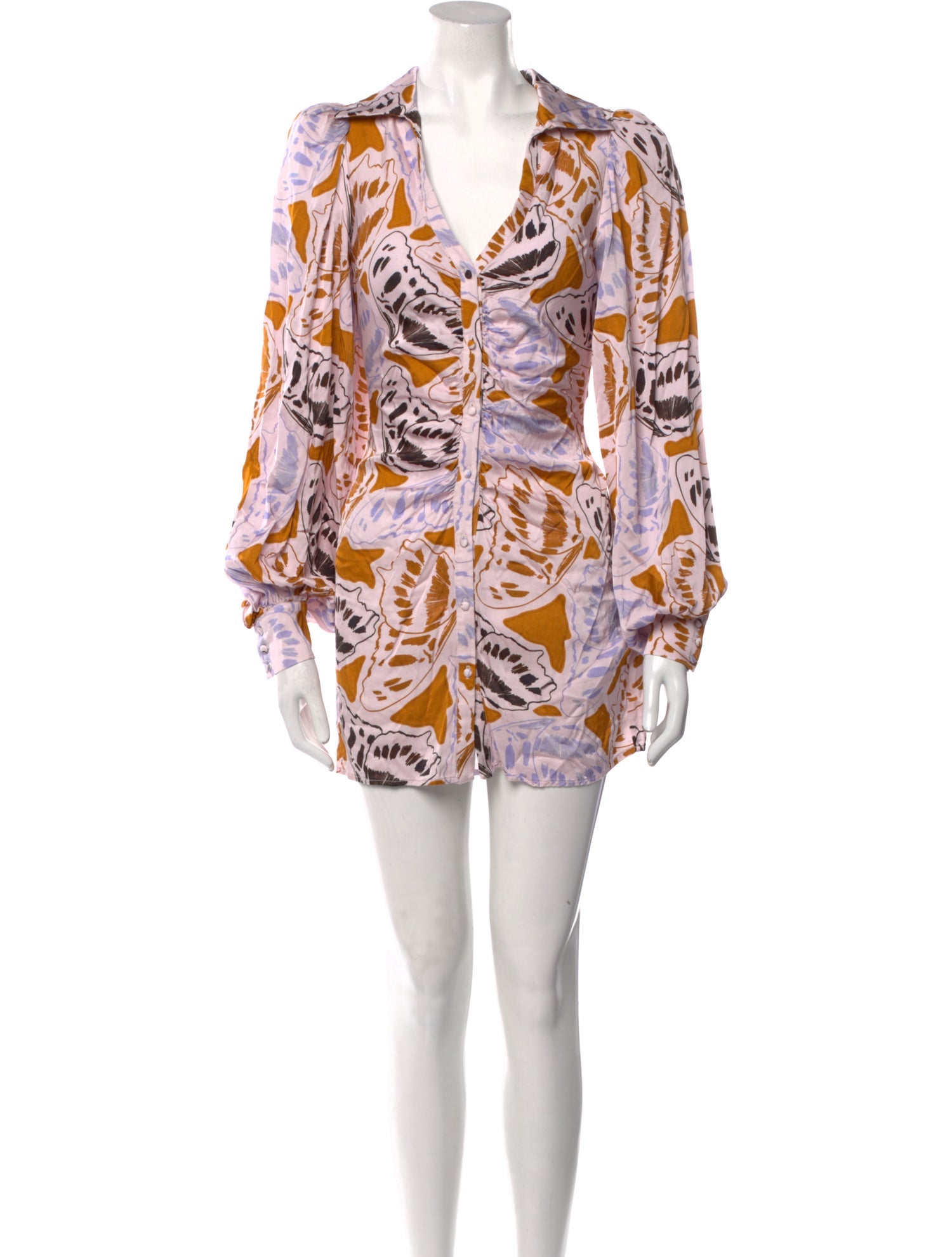 For Love & Lemons Printed Mini Dress