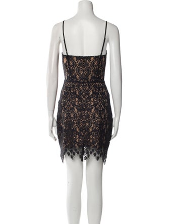 For Love & Lemons Lace Pattern Mini Dress