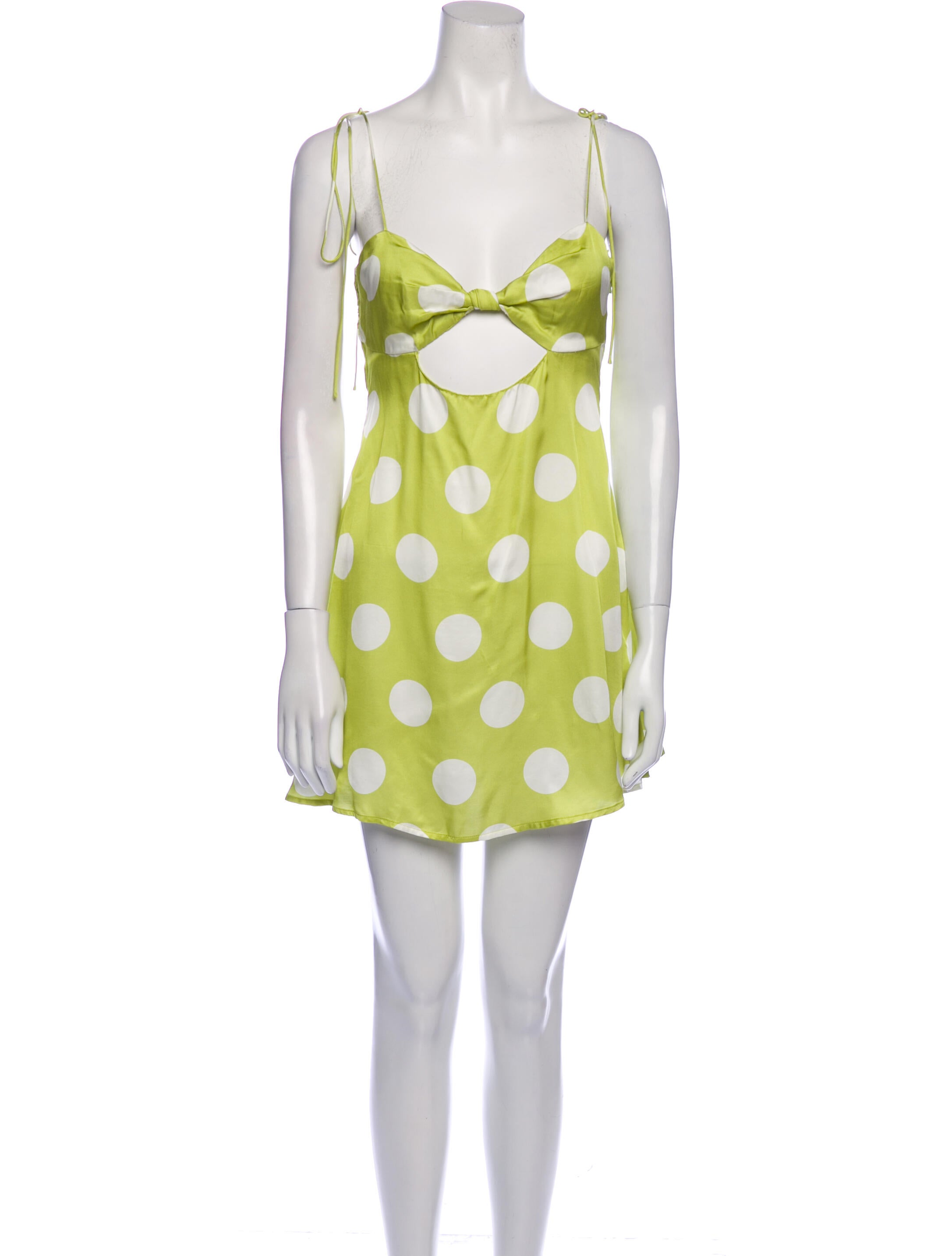 For Love & Lemons Polka Dot Print Mini Dress