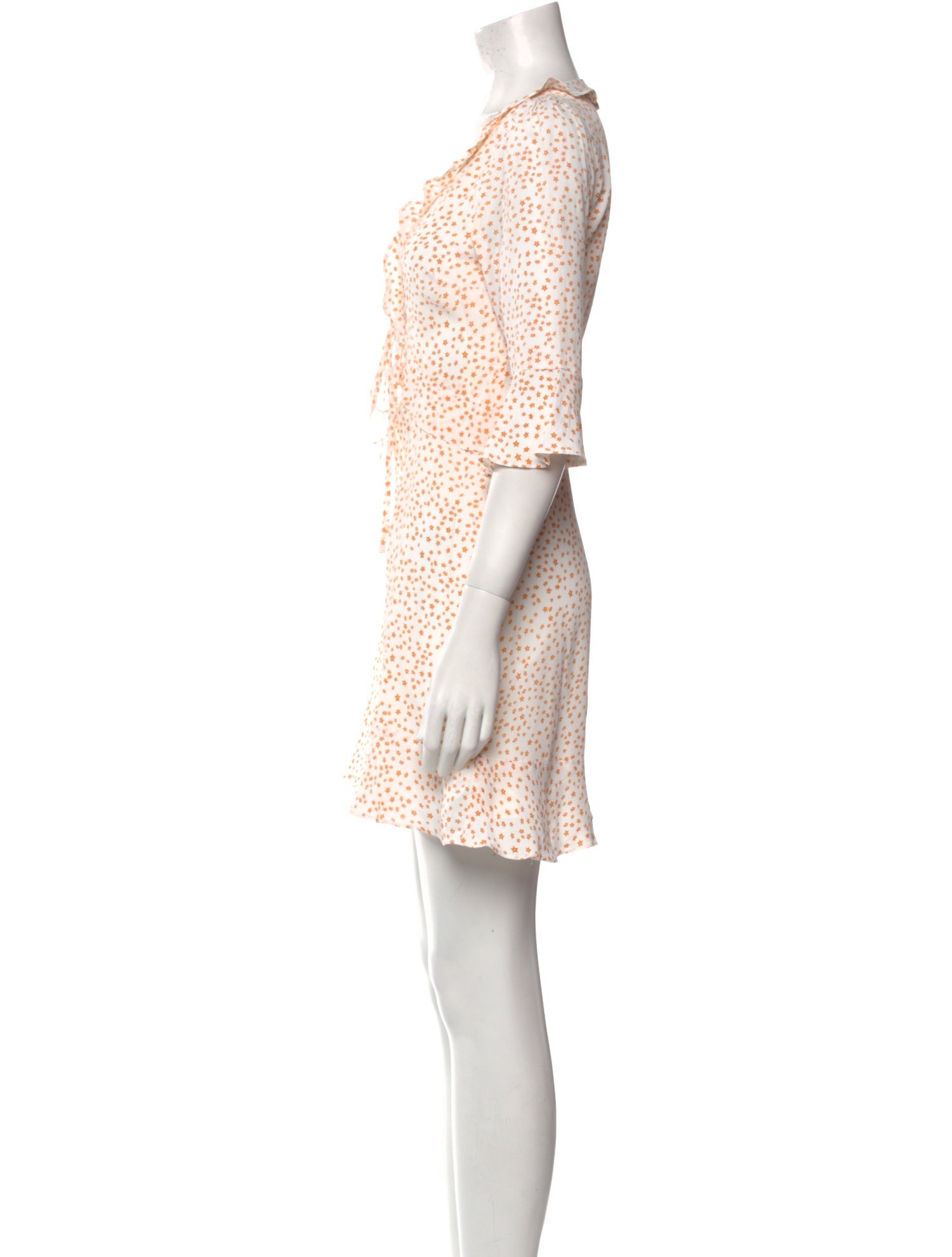 For Love & Lemons Floral Print Mini Dress