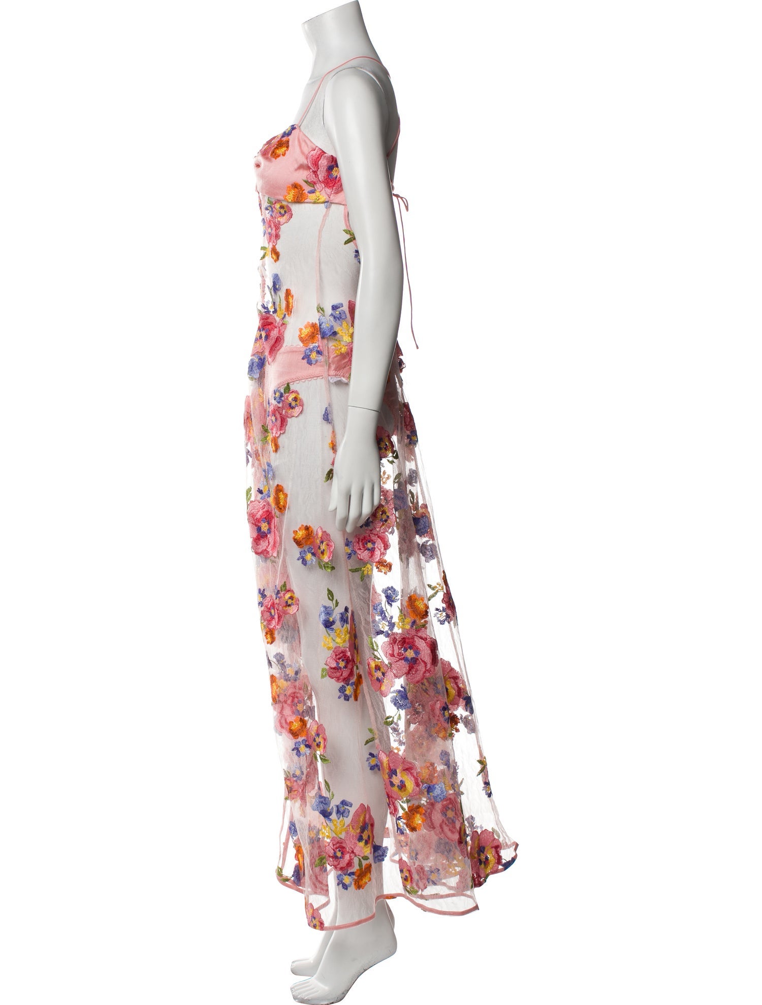 For Love & Lemons Floral Print Long Dress w/ Tags
