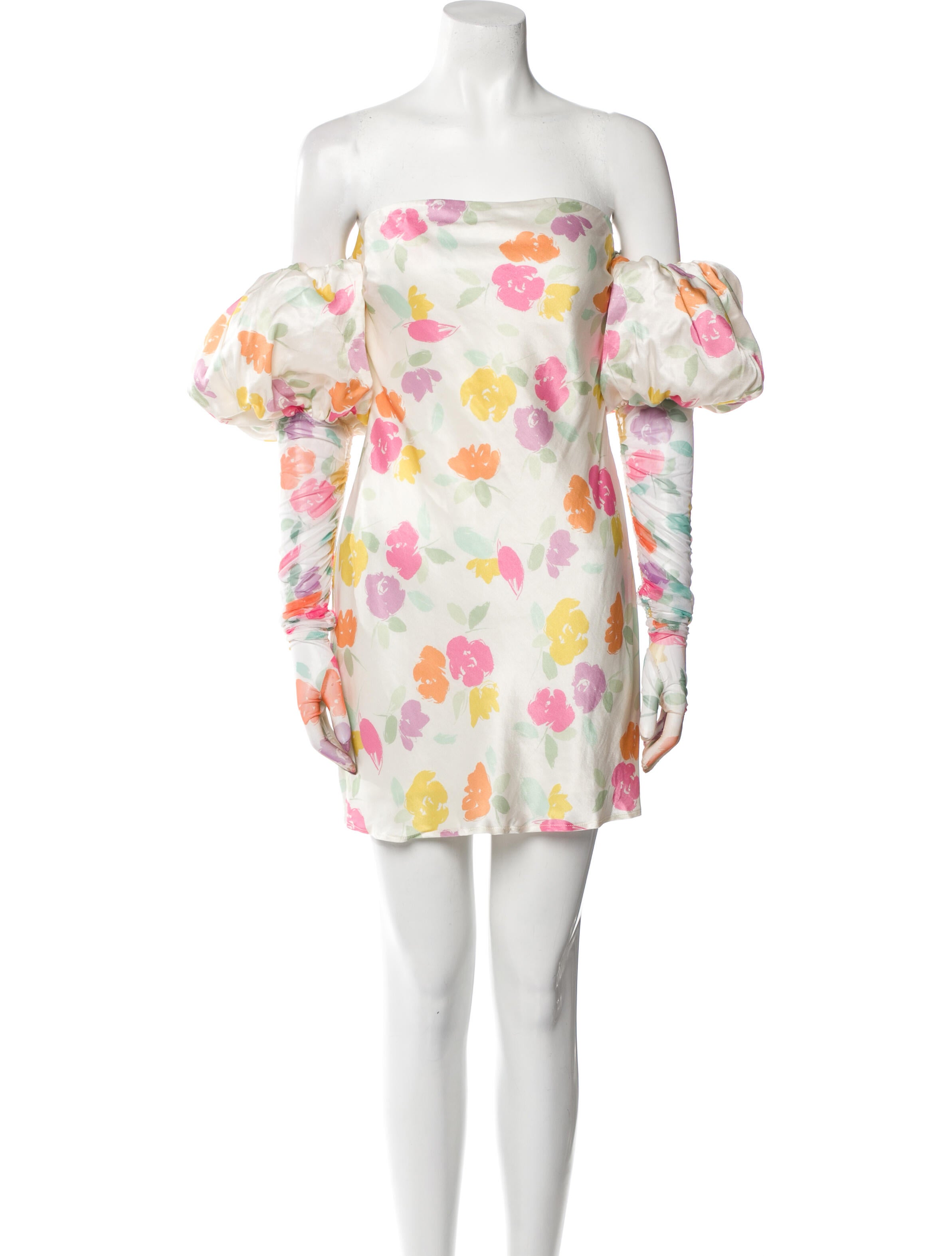 For Love & Lemons Floral Print Mini Dress