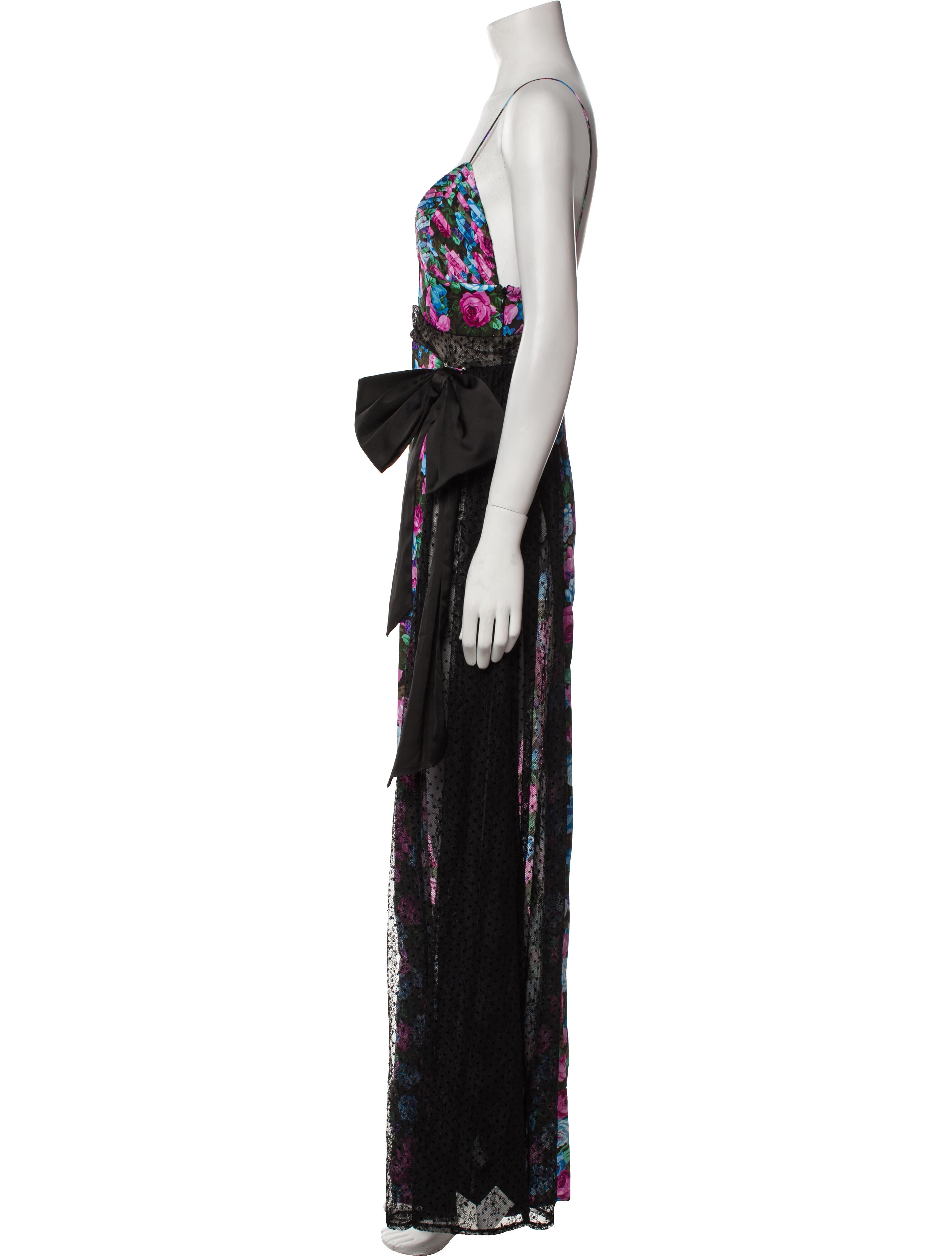 For Love & Lemons Floral Print Long Dress w/ Tags