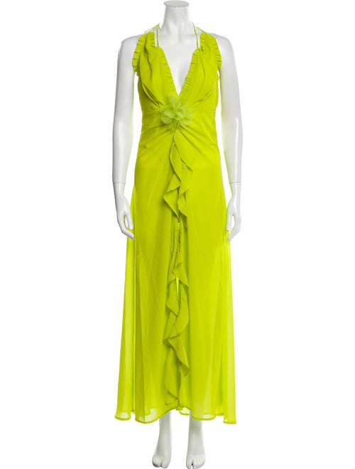 For Love & Lemons V-Neck Midi Length Dress