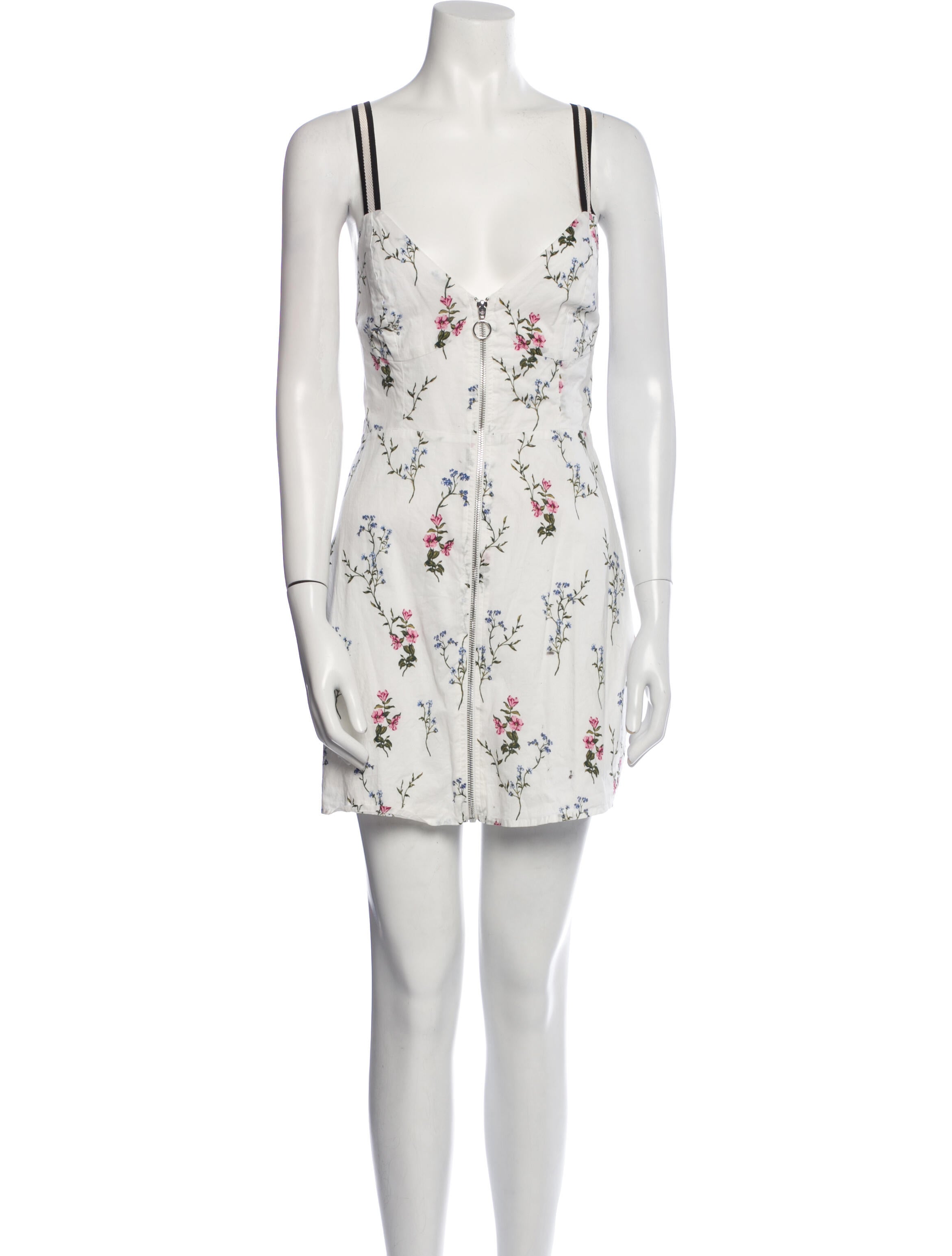 For Love & Lemons Floral Print Mini Dress