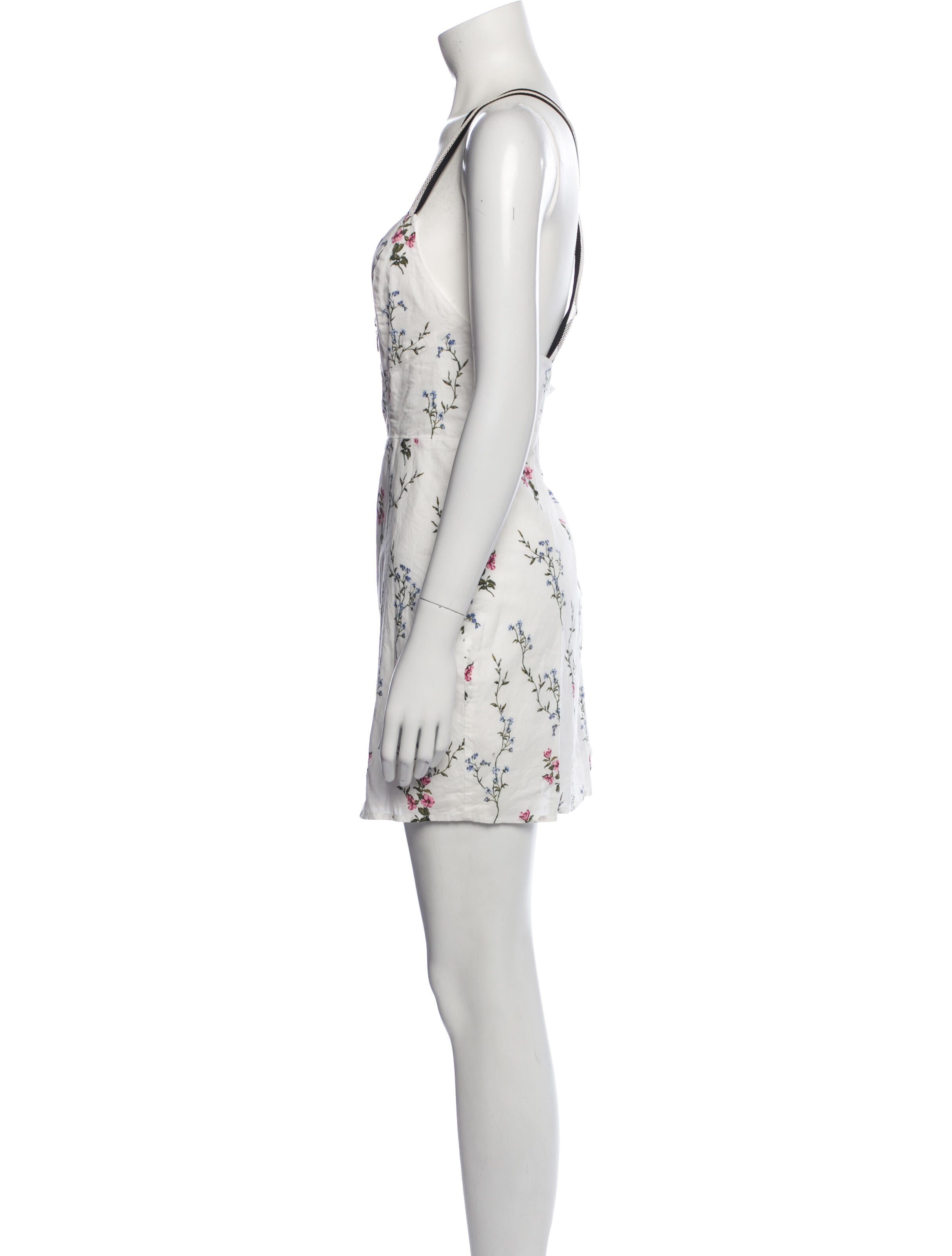 For Love & Lemons Floral Print Mini Dress